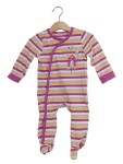 Vorschaubild 1 von Baby Mädchen Schlafanzug Ringel Vogelhaus Gr. 62/68 Mehrfarbig