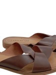 Vorschaubild 3 von Damen Pantoletten Gr. 41 Braun Leder Casual Sandalen