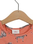 Vorschaubild 2 von T-Shirt Kinder Gr. 104 Rosa Baumwolle Tierdruck Animal-Print Kurzarm
