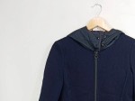 Vorschaubild 4 von Damen Steppjacke Mantel Gr. 34/XS Blau mit Kapuze