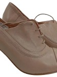 Vorschaubild 2 von Damen Schnürschuhe Leder Absatzschuhe Beige Gr. 40 Elegant