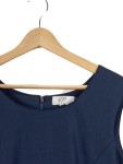 Vorschaubild 2 von Etuikleid Damen Gr. 44;XXL Business Blau Polyester