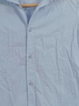 Vorschaubild 3 von Freizeithemd Kinder Blau Gr. 140 Uni Casual Langarm Knopfleiste