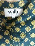 Vorschaubild 3 von Wille Linie 42 Damen Freizeithemd Gr. 46 Kurzarm Geometrisch Blau Gelb