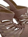 Vorschaubild 3 von Damen Plateausandalen Gr. 38 Rosa Elegant High Heels Party Schuhe