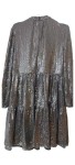 Vorschaubild 2 von Damen festliches Pailletten Kleid Gr. 36 Silber Glamourös
