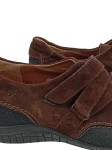 Vorschaubild 3 von Damen Mokassins Slipper Gr. 41 Braun Casual Klettverschluss