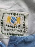 Vorschaubild 6 von Dirndl Trachtenkleid Damen Gr. 40 L Blau Baumwolle Traditionell