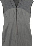 Vorschaubild 3 von Damen Businesskleid Gr. 38 Grau Ärmellos Strukturmuster