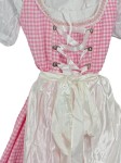 Vorschaubild 2 von Dirndl Trachtenkleid Damen Gr. 38 M Rosa Kariert Traditionell