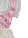 Vorschaubild 5 von Dirndl Trachtenkleid Damen Gr. 38 M Rosa Kariert Traditionell