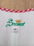 Vorschaubild 10 von PICHNER Dirndl Trachtenkleid Damen Gr. 38 Rot Blumenmuster Baumwolle