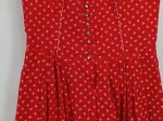 Vorschaubild 7 von PICHNER Dirndl Trachtenkleid Damen Gr. 38 Rot Blumenmuster Baumwolle