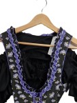 Vorschaubild 4 von Dirndl Damen Lila Gr. 38/M Baumwolle Florales Muster Traditionell