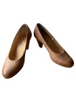 Vorschaubild 4 von Damen Pumps Leder Absatzschuhe Größe 37 Beige Klassisch