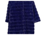 Vorschaubild 2 von AKE Damen Kunstpelz Mantel Kapuze Gr. 36/S Lila Elegant Herbst Winter
