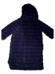 Vorschaubild 6 von AKE Damen Kunstpelz Mantel Kapuze Gr. 36/S Lila Elegant Herbst Winter