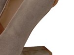 Vorschaubild 4 von Damen Pumps Elegant Beige Gr. 37 Wildleder Blockabsatz