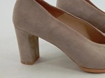 Vorschaubild 5 von Damen Pumps Elegant Beige Gr. 37 Wildleder Blockabsatz