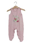 Vorschaubild 1 von Baby Schlafanzug Strampler Mädchen Hase Rosa Gr. 68 Baumwolle