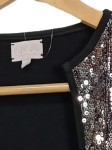 Vorschaubild 6 von Pailletten Bolero Jacke Damen XS Schwarz Glamourös Party