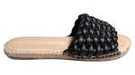 Vorschaubild 2 von Damen Pantoletten Espadrilles Gr. 40 Schwarz Casual Geflochten
