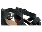 Vorschaubild 3 von Sandalen Damen Keilabsatz Gr. 36 Schwarz Elegant Riemchensandalen