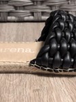 Vorschaubild 5 von Damen Pantoletten Espadrilles Gr. 40 Schwarz Casual Geflochten