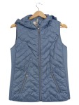 Vorschaubild 1 von Damen Steppweste mit Kapuze Gr. 36/S Blau