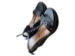 Vorschaubild 2 von Damen Keilabsatz Sandalen Nieten Gr. 39 Schwarz Modisch