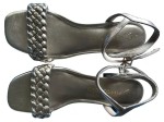 Vorschaubild 2 von Sandalen Damen Gr. 39 Gold Elegant geflochtene Riemen