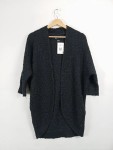Vorschaubild 2 von Damen Strickjacke 3/4 Arm Strukturmuster Grau Gr. 38 M Wolle