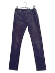 Vorschaubild 1 von Benetton Damen Cordhose Baumwolle Strukturmuster Blau Gr. W28/36/S