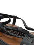 Vorschaubild 3 von Damen Keilabsatz Sandalen Nieten Gr. 39 Schwarz Modisch