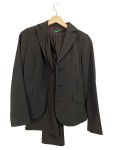 Vorschaubild 1 von Benetton Hosenanzug Business Damen Anzug Braun Gr. 38 M Polyester