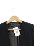 Vorschaubild 2 von Blazer Damen Gr. 36/S Schwarz Polyester Uni Business Langarm Herbst/Winter