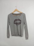 Vorschaubild 2 von Damen Langarmshirt Grau XS Lippenprint Casual