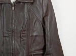 Vorschaubild 3 von Lederjacke Damen Braun Klassisch Gr. 36 Leder Details Reißverschluss