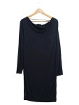 Vorschaubild 1 von Damen Festliches Kleid Schwarz Langarm Gr. 40/L Elegant Viskose