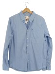 Vorschaubild 1 von Freizeithemd Herren Gr. 36/S Blau Baumwolle Elasthan Uni Casual Knopf