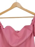 Vorschaubild 3 von Damen Cocktailkleid Gr. 40 L Pink Feminin Puffärmel