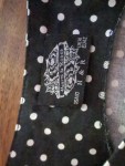 Vorschaubild 5 von Damen A-Linienrock 42;XL Schwarz Punkte Vintage