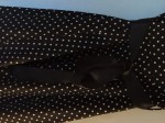 Vorschaubild 4 von Damen A-Linienrock 42;XL Schwarz Punkte Vintage