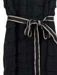 Vorschaubild 3 von 1.2.3. Festliches Kleid Damen Schwarz Seide Größe 42