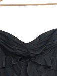 Vorschaubild 2 von Damen Abendkleid schulterfrei mit Rüschen Gr. 42/XL Schwarz Elegant