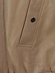 Vorschaubild 4 von Bomberjacke Damen L Beige Kapuze Reißverschluss Rippstrick Freizeit