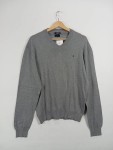 Vorschaubild 2 von Herren V-Ausschnitt Pullover Grau Gr. 52;XL Baumwolle