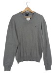 Vorschaubild 1 von Herren V-Ausschnitt Pullover Grau Gr. 52;XL Baumwolle