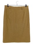 Vorschaubild 1 von Damen Bleistiftrock Gr. 44/XXL Beige Klassisch Wolle