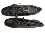 Vorschaubild 3 von Damen Schnürschuhe Leder Schwarz Gr. 37 Brogue Optik Absatz Klassisch